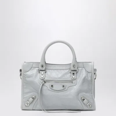 Balenciaga Le City Small Tote Bag Light Grey Women In Gray