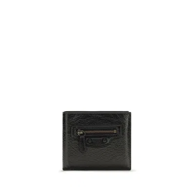 Balenciaga Le City Square Wallet In Black