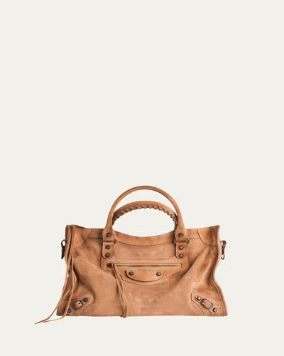 Balenciaga Le City Suede Medium Tote Bag