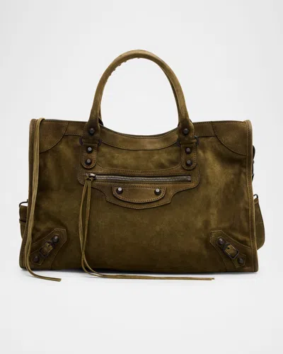Balenciaga Le City Suede Medium Tote Bag