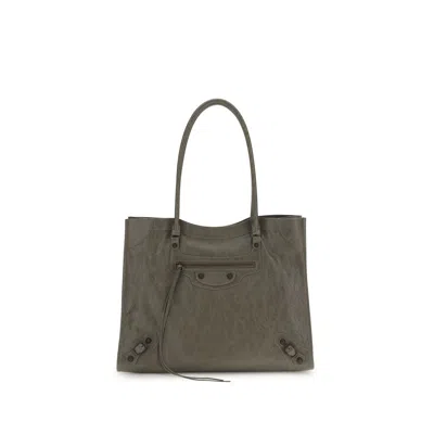 Balenciaga Le City Tote Bag In Green