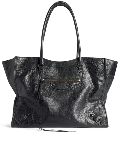 Balenciaga Le City Tote Bag Medium In Black
