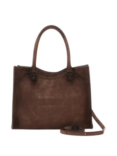 Balenciaga Le City Tote Bag Mini In Light Espresso In Brown