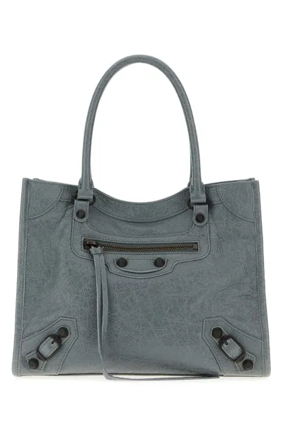 Balenciaga Le City Tote Mini In Light Blue