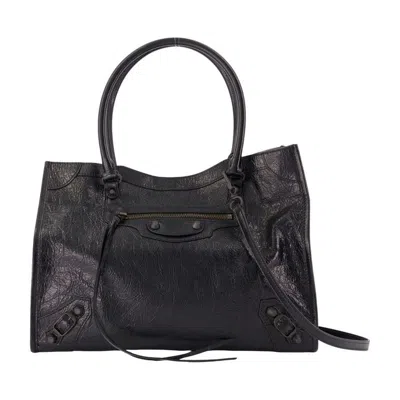 Balenciaga Le City Tote Shoulder Bag  Black