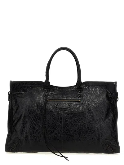 Balenciaga Le City Travel Bag In Black