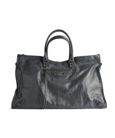 Balenciaga Le City Travel Bag In Black