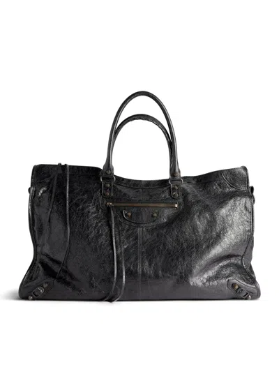 Balenciaga Le City Travel Bag For Men In Black