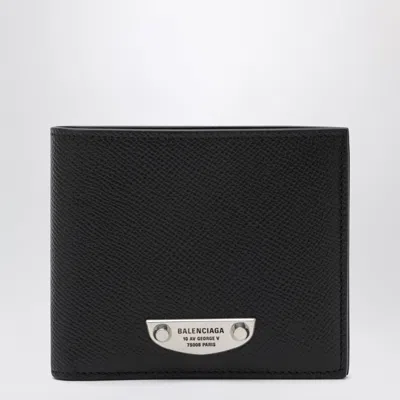 Balenciaga Le City Uptown Square Folded Wallet In Black