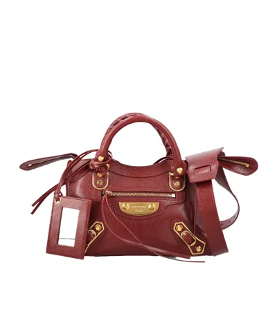 Balenciaga Le City Uptown Mini Bag In Red
