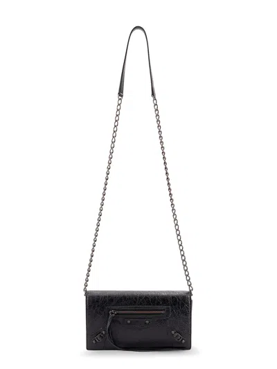 Balenciaga Le City Wallet Leather Shoulder Bag