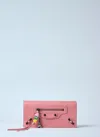 Balenciaga Women Le City Wallet In Pink