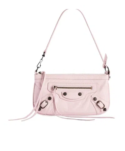 Balenciaga Le City Zipped Shoulder Bag In Pink