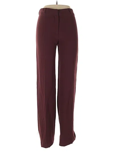 Pre-owned Balenciaga Le Dix Dress Pants In Burgundy