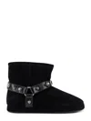 Balenciaga Women Leather And Wool Alaska Soft Bootie Boots In Black