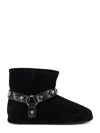 Balenciaga Women Leather And Wool Alaska Soft Bootie Boots In Black