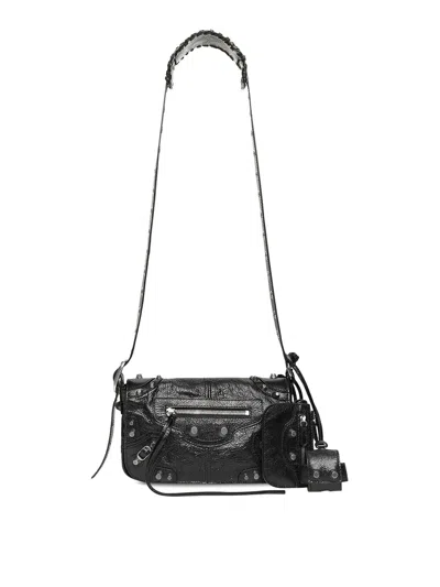 Balenciaga Leather Bag In Black