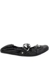 Balenciaga Black Lamb Leather Shoes With Striking Metallic Accents