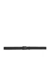 Balenciaga Black Bb Thin Belt In Black