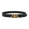Balenciaga Leather Bb Belt Men