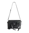 Balenciaga Small Bel Air Zip-up Messenger Bag In Smooth Calfskin In Black
