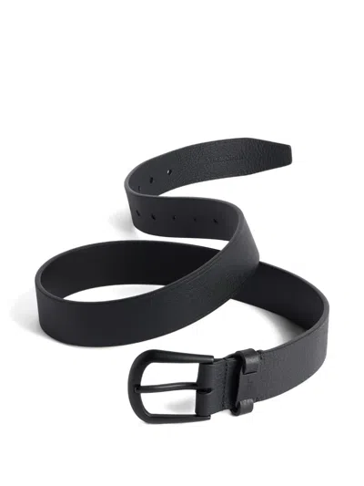 Balenciaga Leather Belt In Black
