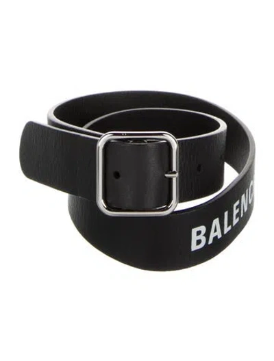 Pre-owned Balenciaga Leather Belt In Black