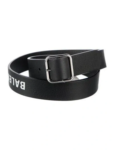 Pre-owned Balenciaga Leather Belt In Black