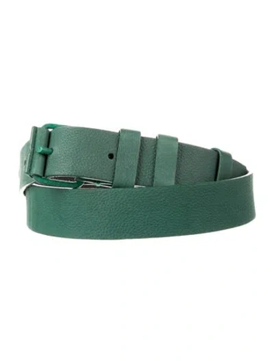 Pre-owned Balenciaga Leather Belt In Green