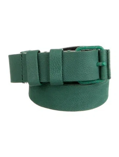 Pre-owned Balenciaga Leather Belt In Green