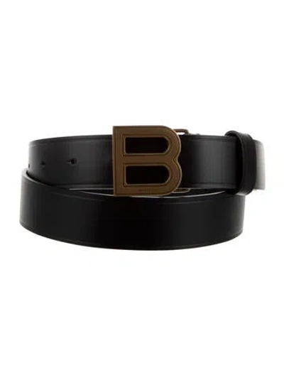Pre-owned Balenciaga Leather Belt Kit In Black