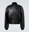 Balenciaga Leather Blouson In Black