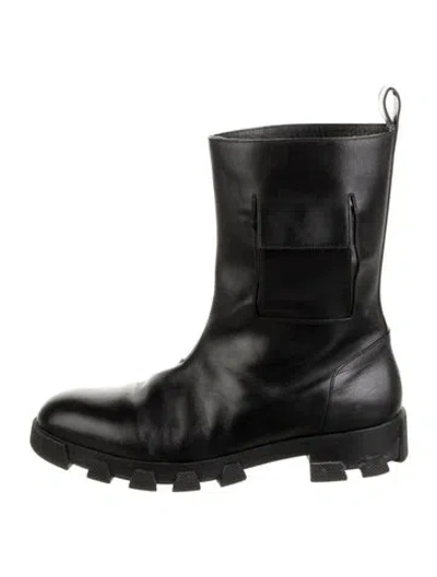 Pre-owned Balenciaga Leather Boots In Black