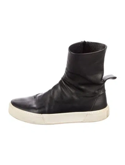 Pre-owned Balenciaga Leather Boots In Black