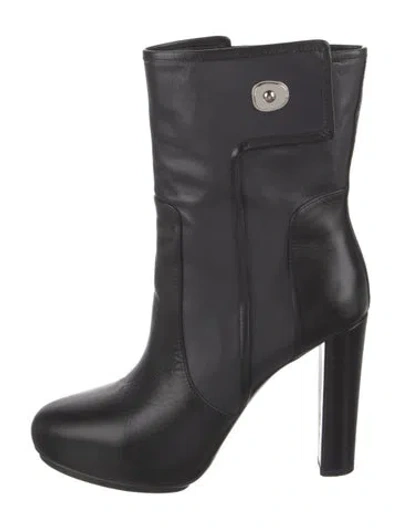 Pre-owned Balenciaga Leather Boots In Black
