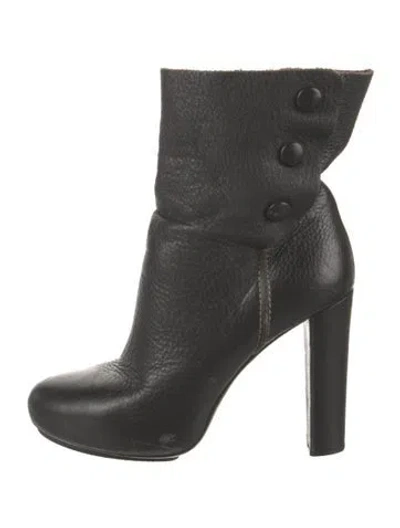 Pre-owned Balenciaga Leather Boots In Black