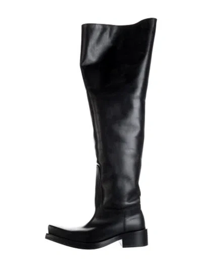 Pre-owned Balenciaga Leather Boots In Black