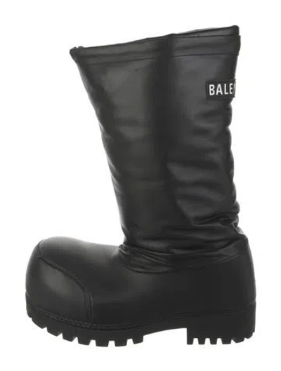 Pre-owned Balenciaga Leather Boots In Black