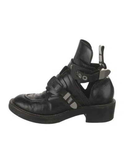 Pre-owned Balenciaga Leather Boots In Black