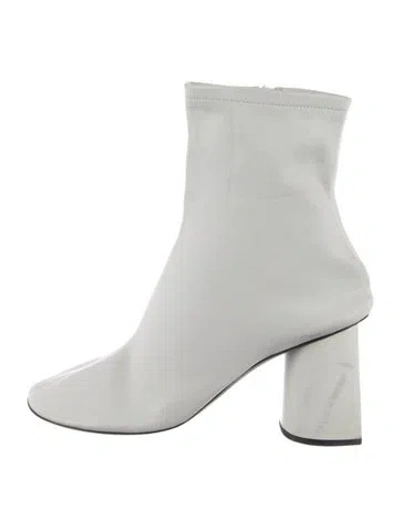 Pre-owned Balenciaga Leather Boots In White