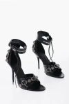 BALENCIAGA LEATHER CAGOLE SANDALS WITH BUCKLE DETAILS HEEL 12 CM