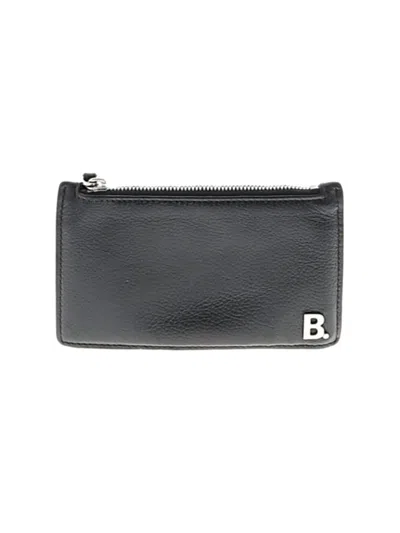 Pre-owned Balenciaga Leather Card Holder In Black