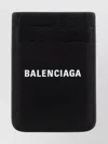 Balenciaga Leather Card Holder Compact Textured Finish