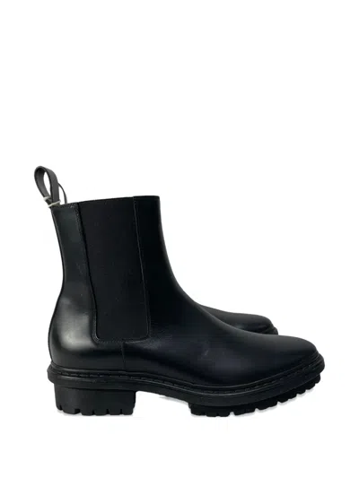 Pre-owned Balenciaga Leather Chelsea Boots In Black