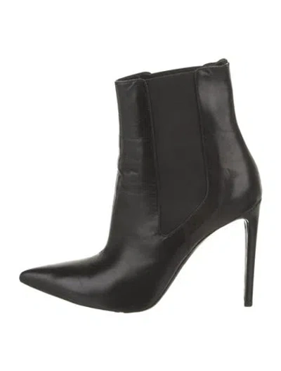 Pre-owned Balenciaga Leather Chelsea Boots In Black