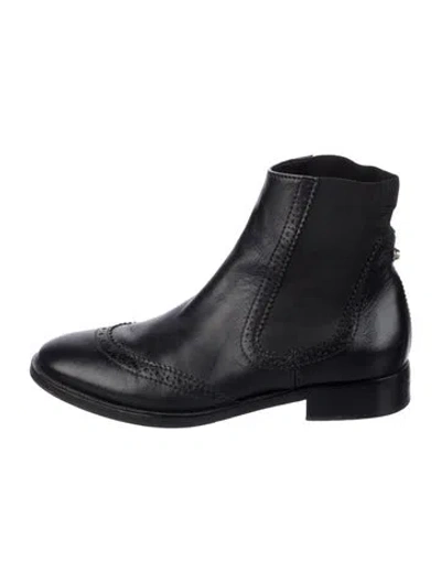 Pre-owned Balenciaga Leather Chelsea Boots In Black