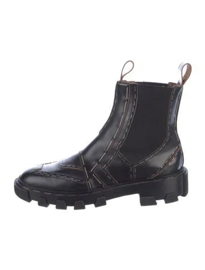 Pre-owned Balenciaga Leather Chelsea Boots In Black