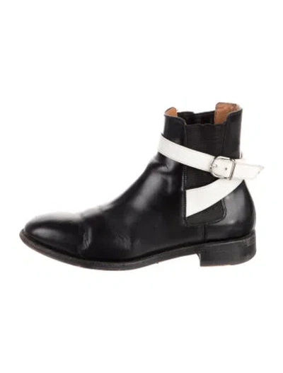 Pre-owned Balenciaga Leather Chelsea Boots In Black