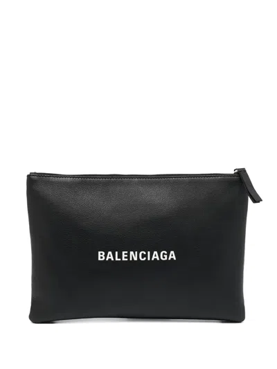 Pre-owned Balenciaga Leather Clutch Bag
