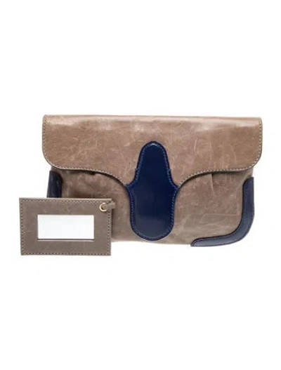 Pre-owned Balenciaga Leather Clutch In Multi